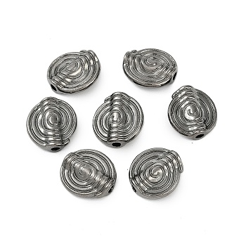 Tibetan Style Alloy Beads, Lead Free and Cadmium Free, 11.5x4mm, Hole: 1.5mm, LF0479Y, Gunmetal Color