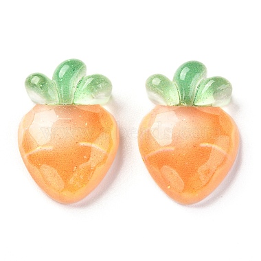 Orange Vegetables Resin Cabochons