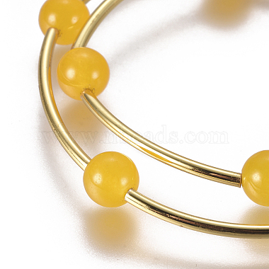 Natural Agate Wrap Bracelets(BJEW-E284-04E)-2