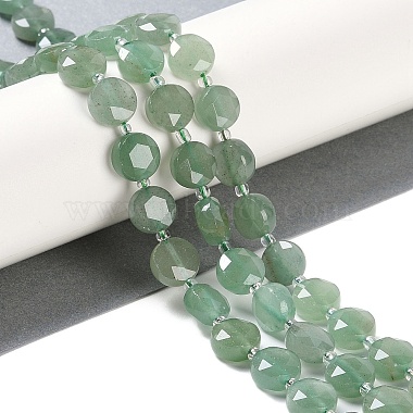 naturelles aventurine verte brins de perles(G-N342-14)-2