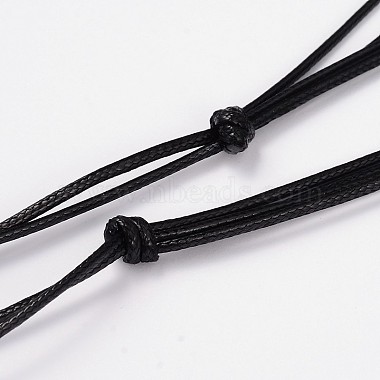 (Schmuckpartys im Fabrikverkauf) Dreieckige Halsketten mit Lavastein-Anhängern(NJEW-D205-03)-4