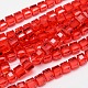 Faceted Cube Transparent Glass Beads Strands(EGLA-E041-5mm-D07)-1