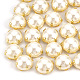 ABS Plastic Imitation Pearl Shank Buttons(BUTT-T002-10mm-01G)-1