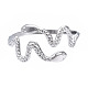 304 Stainless Steel Snake Wrap Open Cuff Ring(RJEW-T023-82P)-1