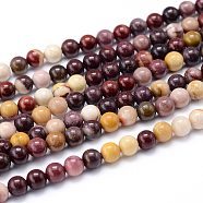 Round Natural Mookaite Beads Strands, 4mm, Hole: 1mm, about 93pcs/strand, 15.7 inch(G-F216-4mm-19)