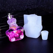 DIY Wishing Bottle Silicone Molds, Quicksand Molds, Resin Casting Molds, for UV Resin, Epoxy Resin Craft Making, Star, 5.2x4.3x2.4cm & 1.7x1.8mm, Hole: 8~21.5mm(X-DIY-M049-01B)