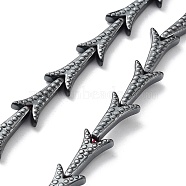Synthetic Non-Magnetic Hematite Beads Strands, Arrow Head, 15x8x3mm, Hole: 1mm, about 32pcs/strand, 15.91 inch(40.4cm)(G-H303-B23)