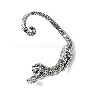 316 Surgical Stainless Steel Cuff Earrings, Left, Leopard, 54x41.5mm(EJEW-E300-17AS-06)
