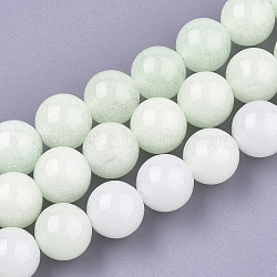 Synthetic Luminous Stone Beads Strands, Round, Honeydew, 12mm, Hole: 1mm, about 32pcs/strand, 14.3 inch(G-S200-08E)