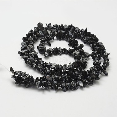 Chapelets de perles de flocon de neige en obsidienne naturelle(X-G-F328-10)-2