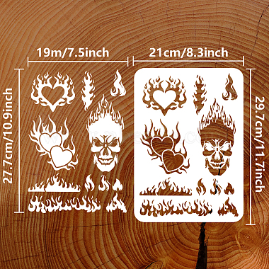 Plastic Drawing Painting Stencils Templates(DIY-WH0396-583)-2