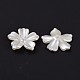 5-Petal Flower ABS Plastic Imitation Pearl Bead Caps(OACR-R016-21)-2