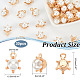 Shell Pearl Round Charms(PALLOY-AB00020)-2