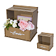 Wooden Wedding Card Boxes with Slot(CON-WH0112-041)-1