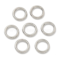 Alloy Soldered Closed Jump Rings, Round, Cadmium Free & Lead Free, Platinum, 8x1.5mm, 15 Gauge, Inner Diameter: 5.5mm(X-PALLOY-H039-P)