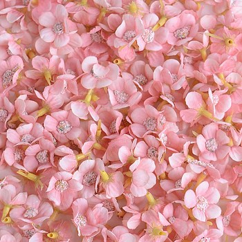 Silk Artificial Flower, for DIY Wedding Party Garland Decoration, Salmon, 23x23x16mm