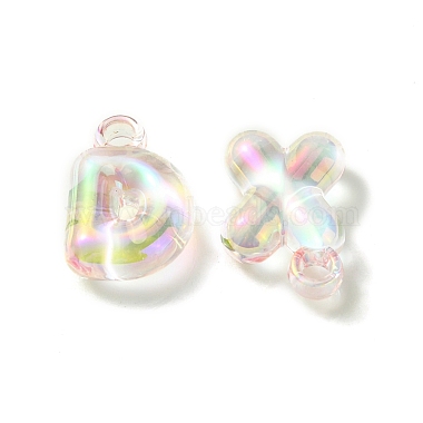 UV Plating Rainbow Iridescent Acrylic Beads(OACR-K003-007E)-2