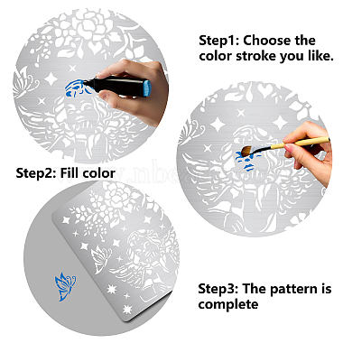 Pochoirs de Matrice de découpe de découpe en métal en acier inoxydable(DIY-WH0289-109)-4