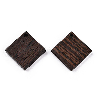 colgantes de madera de wengué natural(WOOD-T023-42)-2