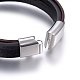 Leather Cord Multi-strand Bracelets(BJEW-G603-39P)-3
