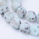 Natural Sesame Jasper/Kiwi Jasper Beads Strands(G-Q462-6mm-17)-1