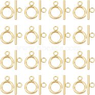 20Set 304 Stainless Steel Toggle Clasps, Golden, Ring: 16x12x2mm, Hole: 2.5mm, Bar: 18x7x2mm, Hole: 3mm(STAS-UN0033-53)