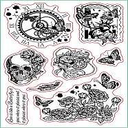 PVC Plastic Stamps, for DIY Scrapbooking, Photo Album Decorative, Cards Making, Stamp Sheets, Butterfly Pattern, 16x11x0.3cm(DIY-WH0167-56-398)