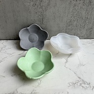DIY Flower Dish Tray Silicone Molds, Resin Casting Molds, for UV Resin, Epoxy Resin Craft Making, White, 79x89x31mm(DIY-C056-08)