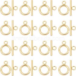 20Set 304 Stainless Steel Toggle Clasps, Golden, Ring: 16x12x2mm, Hole: 2.5mm, Bar: 18x7x2mm, Hole: 3mm(STAS-UN0033-53)