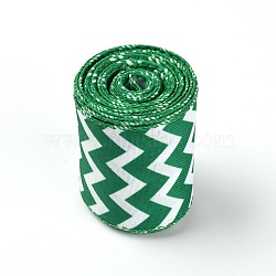 Polyester Ribbons, for Sewing Craft, Stripe Pattern, 2-1/2 inch(62mm), 6.5yards(6m)/roll(OCOR-TAC0009-18D)