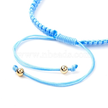Adjustable Natural Gemstone Braided Bracelets(BJEW-JB07026)-7