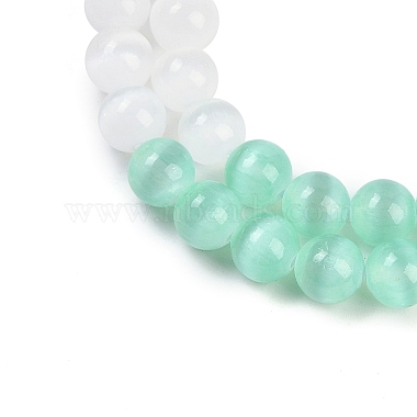 Macaron Color Natural Selenite Beads Strands(G-A243-A01)-4