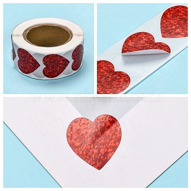 Heart Shaped Stickers Roll(X-DIY-K027-A05)-4