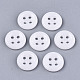 4-Hole Handmade Lampwork Sewing Buttons(X-BUTT-T010-01O)-1
