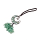 Natural Green Aventurine Moon with Chips Tassel Pendant Decorations(G-L524-07R-B06)-2