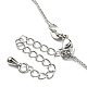 долговечные женские ожерелья-цепочки из латуни с покрытием(NJEW-G105-02P)-3