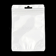 Plastic Packaging Yinyang Zip Lock Bags, Top Self Seal Pouches, Rectangle, White, 14.8x10.5x0.24cm(OPP-F001-04B)