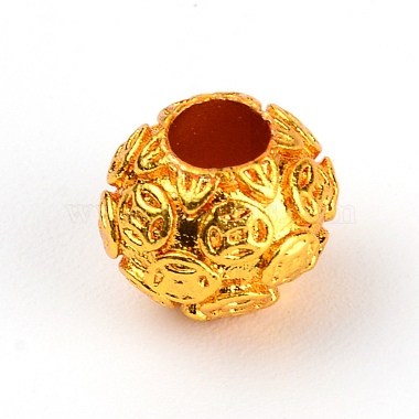 Golden Oval Alloy Beads