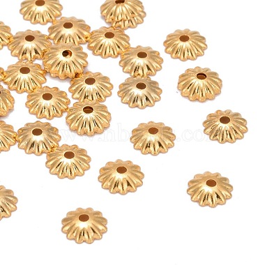 Golden Brass Bead Caps
