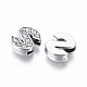 Alloy Initial Slide Charms with Grade A Rhinestones(ALRI-R032-S-FF)-2