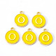 Golden Plated Alloy Enamel Charms(X-ENAM-S118-09O)-1