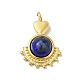 Heart Natural Lapis Lazuli Pendants(G-H276-01D)-1