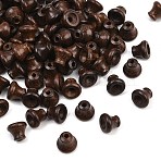Wood Beads, Gourd, Coconut Brown, 7x6mm, Hole: 2mm(WOOD-H106-20A-03)