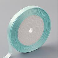 Single Face Satin Ribbon, Polyester Ribbon, Breast Cancer Pink Awareness Ribbon Making Materials, Valentines Day Gifts, Boxes Packages, Light Cyan, 3/4 inch(20mm), about 25yards/roll(22.86m/roll), 250yards/group(228.6m/group), 10rolls/group(RC20mmY-0013)