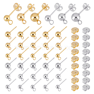 DICOSMETIC 24Pcs 2 Style Stainless Steel Charms, Horseshoe, Golden & Stainless Steel Color, 12pcs/style(STAS-DC0001-81)
