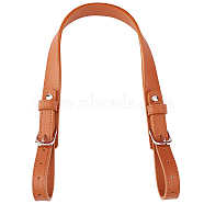 Cowhide Leather Bag Handles, for Bag Replacement Accessories, Chocolate, 45.5x2.3x2.8cm(FIND-WH0090-30A)
