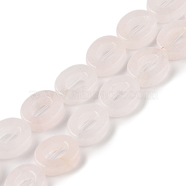 Oval Rose Quartz Beads