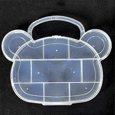 11 Compartments Bear Plastic Storage Box(CON-P006-01A)-1