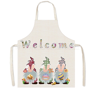 Easter Theme Polyester Sleeveless Apron(PW-WG75993-02)-1