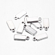 Original Color Stamping Blank Tag Charms 304 Stainless Steel Rectangle Pendants(X-STAS-Q074)-1